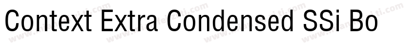 Context Extra Condensed SSi Bold Ex字体转换